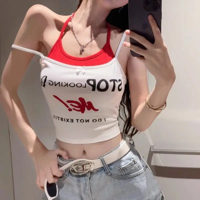 Dopamine Halter Neck Tube Top for Women High Quality Summer Sleeveless Cami American Retro Y2K Fashion Streetwea
Dopamine Halter Neck Tube Top for Women High Quality Summer Sleeveless Cami American Retro Y2K Fashion Streetwea