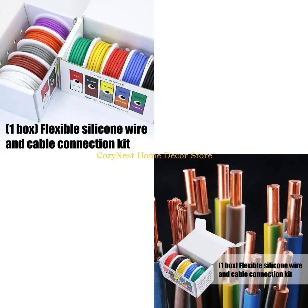92MF Tinned Copper Wire Cable Replacement Heat Resistant Flexible Silicone Wire 5 Colors Stranded Electrical Wire Enduring
92MF Tinned Copper Wire Cable Replacement Heat Resistant Flexible Silicone Wire 5 Colors Stranded Electrical Wire Enduring