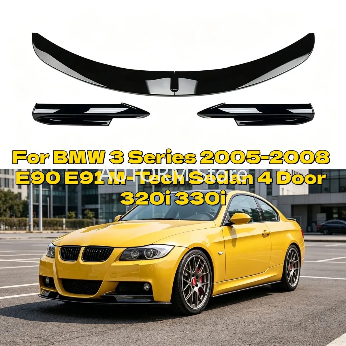 For BMW 3 Series 05-08 E90 E91 M-Tech Sedan 4 Door 320i 330i Front Bumper Lip Chin Spoiler Cover Body Kit Exterior Tuning Parts
For BMW 3 Series 05-08 E90 E91 M-Tech Sedan 4 Door 320i 330i Front Bumper Lip Chin Spoiler Cover Body Kit Exterior Tuning Parts