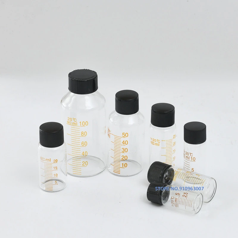 5ml to 1000ml Lab Graduated Round Borosilicate Glass Reagent Bottle Serum bottle Graduation Sample Vials
5ml to 1000ml Lab Graduated Round Borosilicate Glass Reagent Bottle Serum bottle Graduation Sample Vials