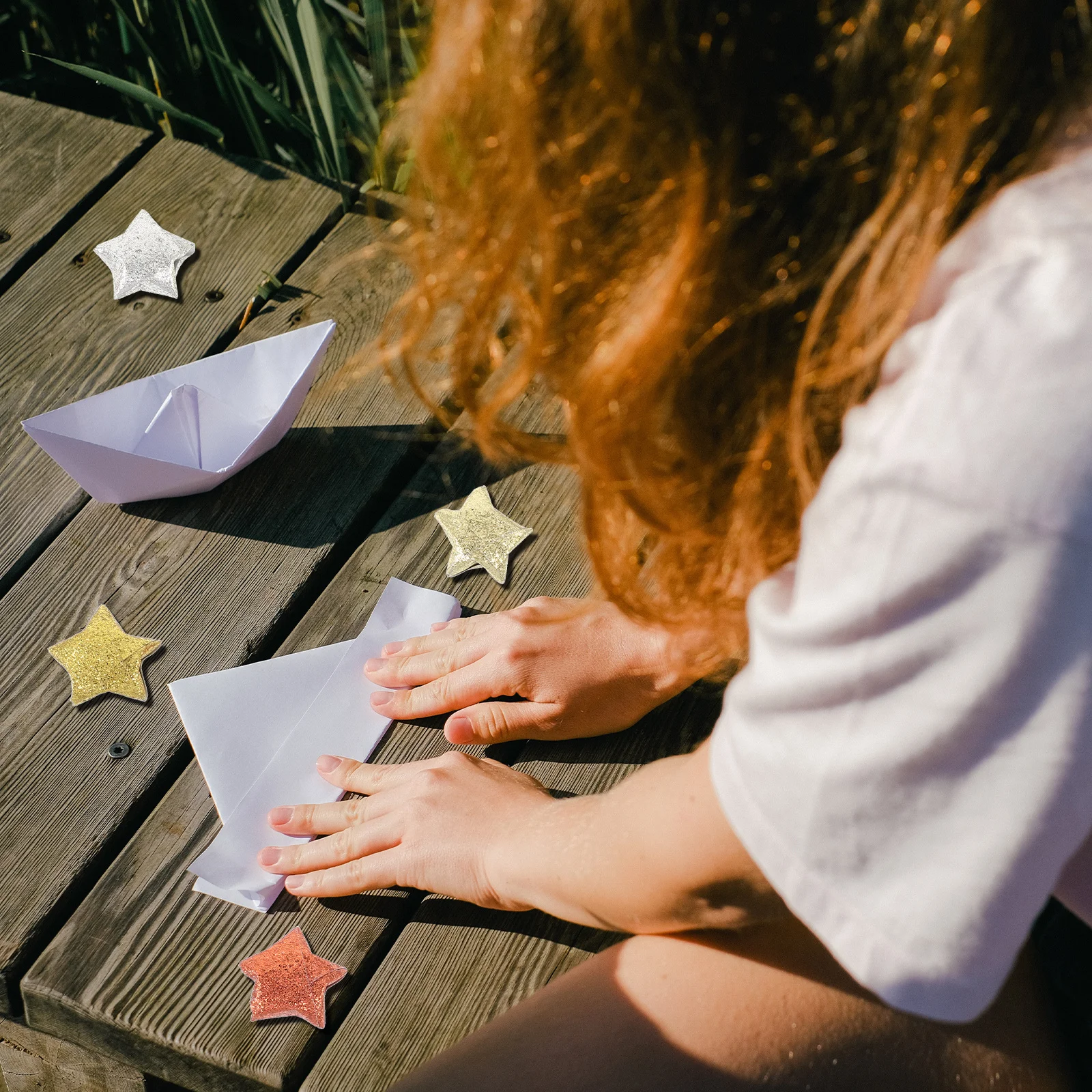 200Pcs DIY Origami Paper Glitter Star Strips Craft Projects Stress Relief Entertainment Origami Star Paper DIY Folding Papers
200Pcs DIY Origami Paper Glitter Star Strips Craft Projects Stress Relief Entertainment Origami Star Paper DIY Folding Papers