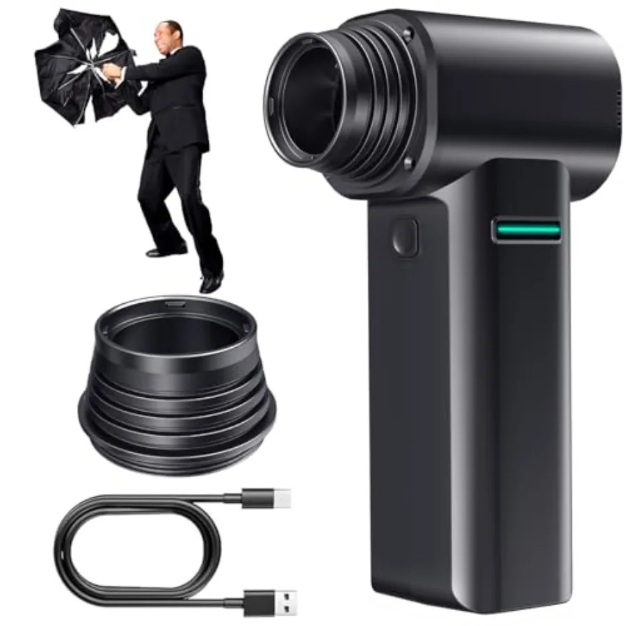 Compressed Air Duster 300000RPM 500g Max Wind Pressure Cordless Rechargeable Electric Air Duster Canned Air Duster for Computer
Compressed Air Duster 300000RPM 500g Max Wind Pressure Cordless Rechargeable Electric Air Duster Canned Air Duster for Computer