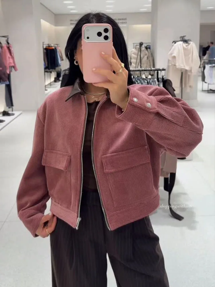 HH Women New Fashion Turn-Down Collar Jackets Long Sleeves Pockets Zipper Female Solid Texture Loose Casual High Street Coats
HH Women New Fashion Turn-Down Collar Jackets Long Sleeves Pockets Zipper Female Solid Texture Loose Casual High Street Coats