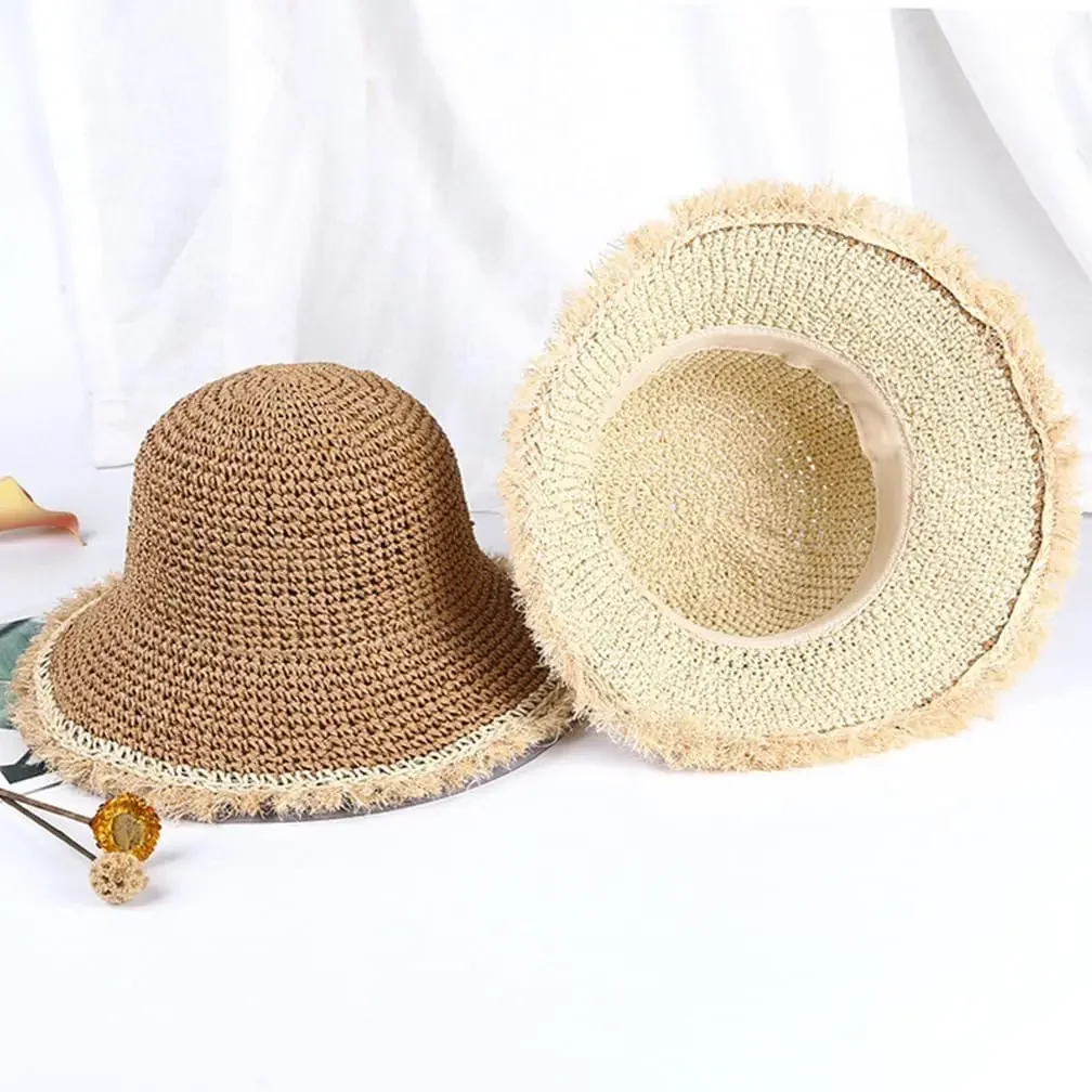 Женская летняя соломенная панама ручной работы, вязаная крючком, ажурная шляпа от солнца, складной солнцезащитный козырек с УФ-защитой для пляжа и богемного стиля
Женская летняя соломенная панама ручной работы, вязаная крючком, ажурная шляпа от солнца, складной солнцезащитный козырек с УФ-защитой для пляжа и богемного стиля