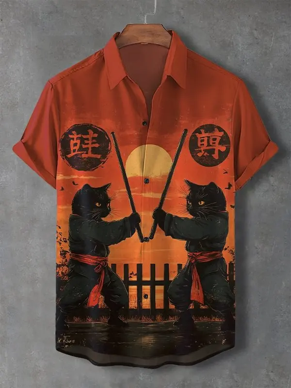 2025 Новые мужские рубашки Edo Samurai Cats Японское искусство Рубашки с 3D принтом Мужчины Женщины Блузка с короткими рукавами и лацканами Повседневный детский пляжный топ Y2k
2025 Новые мужские рубашки Edo Samurai Cats Японское искусство Рубашки с 3D принтом Мужчины Женщины Блузка с короткими рукавами и лацканами Повседневный детский пляжный топ Y2k