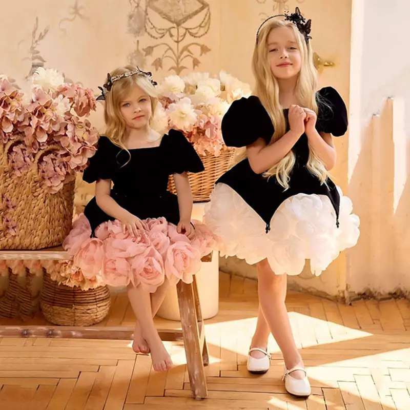 European and American Girls Short Dress Tutu Birthday Party Evening Dress Children Playing Violin Princess Wedding Dress
European and American Girls Short Dress Tutu Birthday Party Evening Dress Children Playing Violin Princess Wedding Dress