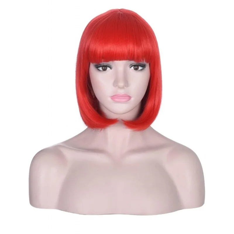 Women Short Bob Hair Wig With Bangs Heat Resistant Synthetic Cosplay Party Wig G
Women Short Bob Hair Wig With Bangs Heat Resistant Synthetic Cosplay Party Wig G