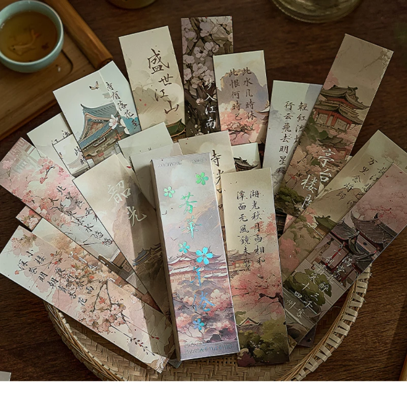 30piece/set Retro Chiese Style Bookmark for Book Vintage Mountains Lakes Series Bookmark Teacher Friend Gift Student Supplies
30piece/set Retro Chiese Style Bookmark for Book Vintage Mountains Lakes Series Bookmark Teacher Friend Gift Student Supplies