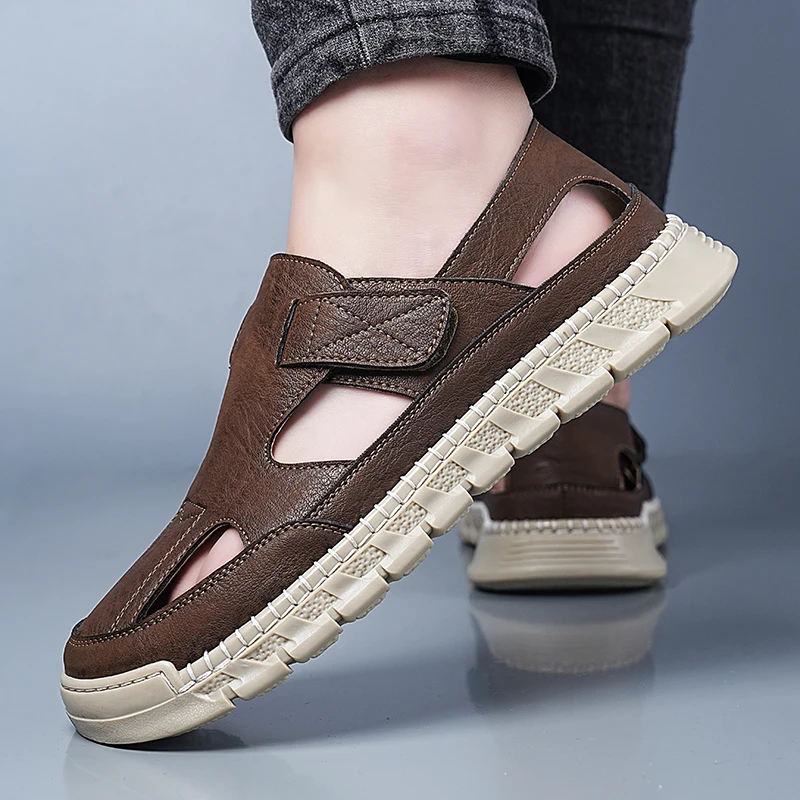 New Summer Men's Shoes Luxury designer retro design style Leisure Business and Office Outdoor casual street Hollow out Sanda
New Summer Men's Shoes Luxury designer retro design style Leisure Business and Office Outdoor casual street Hollow out Sanda