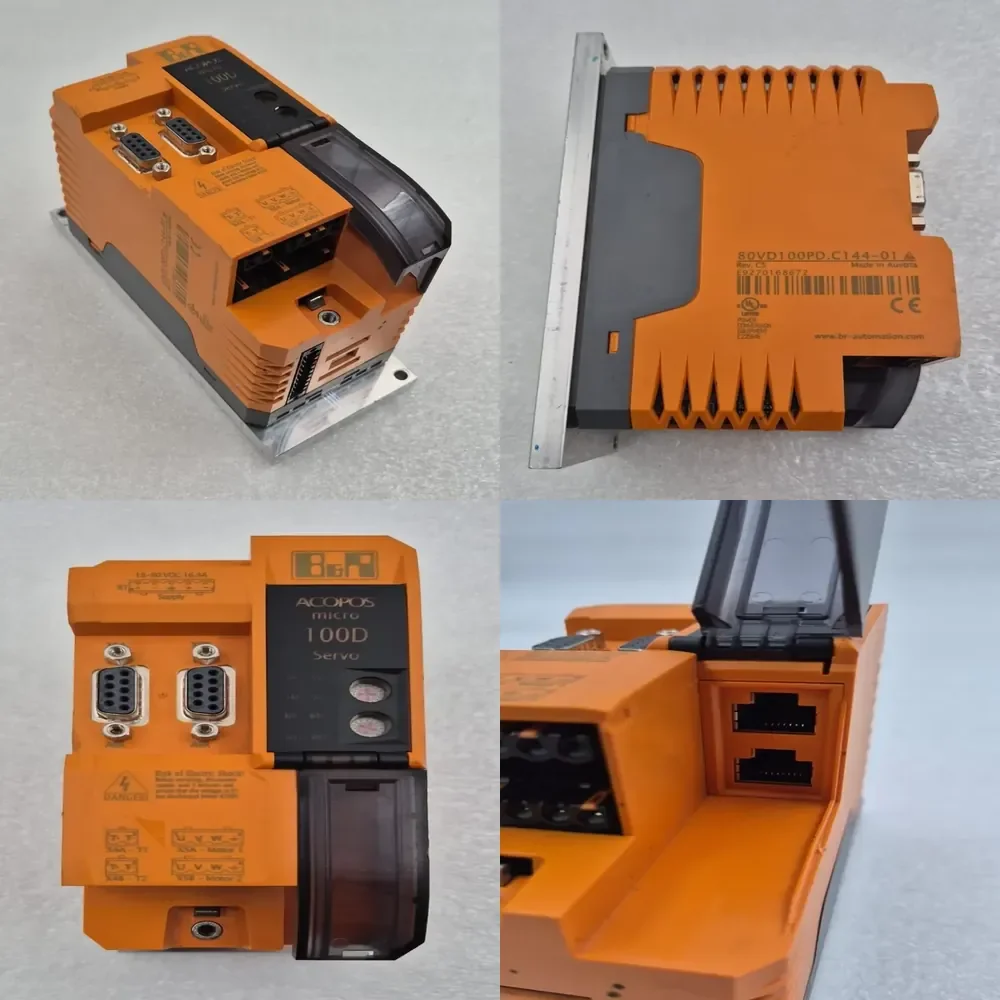 Plc Automation ACOPOS Micro 100D Servo Drive 80VD100PD.C144wbr-01 Rev. C5
Plc Automation ACOPOS Micro 100D Servo Drive 80VD100PD.C144wbr-01 Rev. C5