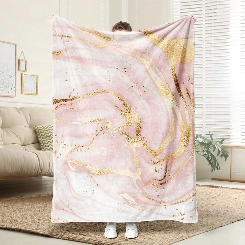Pink White Gold Marble Flannel Blanket Soft Plush Cozy Sofa Bed Decor Gift
Pink White Gold Marble Flannel Blanket Soft Plush Cozy Sofa Bed Decor Gift