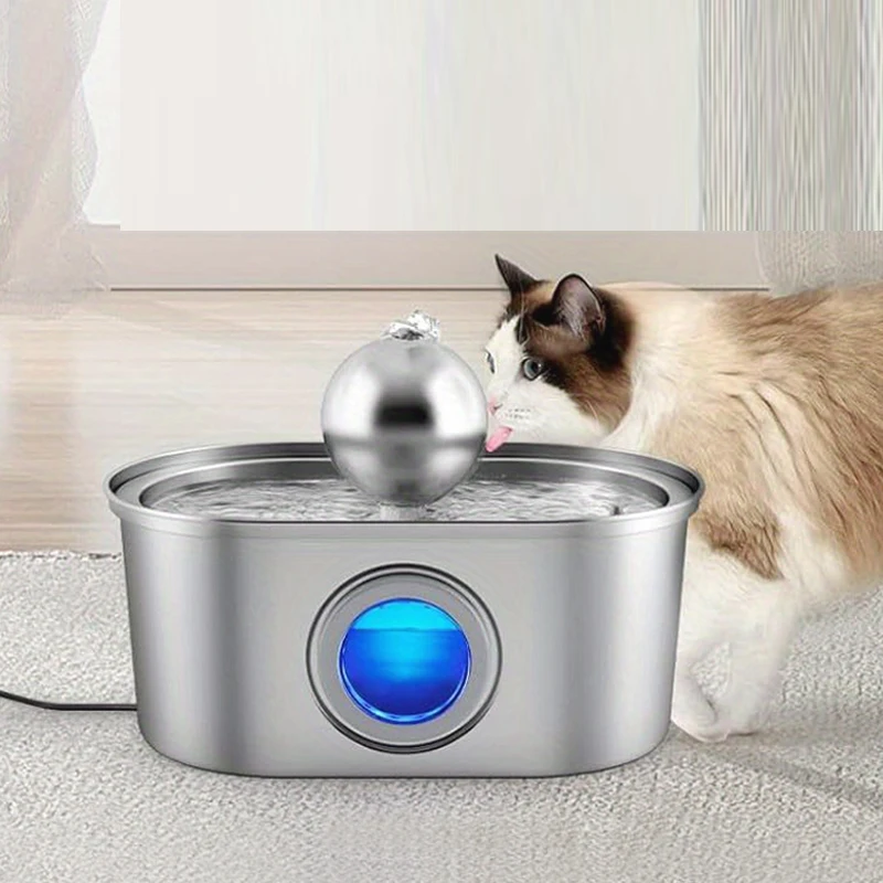 3.2L Stainless Steel Automatic Pet Water Dispenser Cat and Dog Bowl, Cat Water Dispenser with Spherical Box
3.2L Stainless Steel Automatic Pet Water Dispenser Cat and Dog Bowl, Cat Water Dispenser with Spherical Box