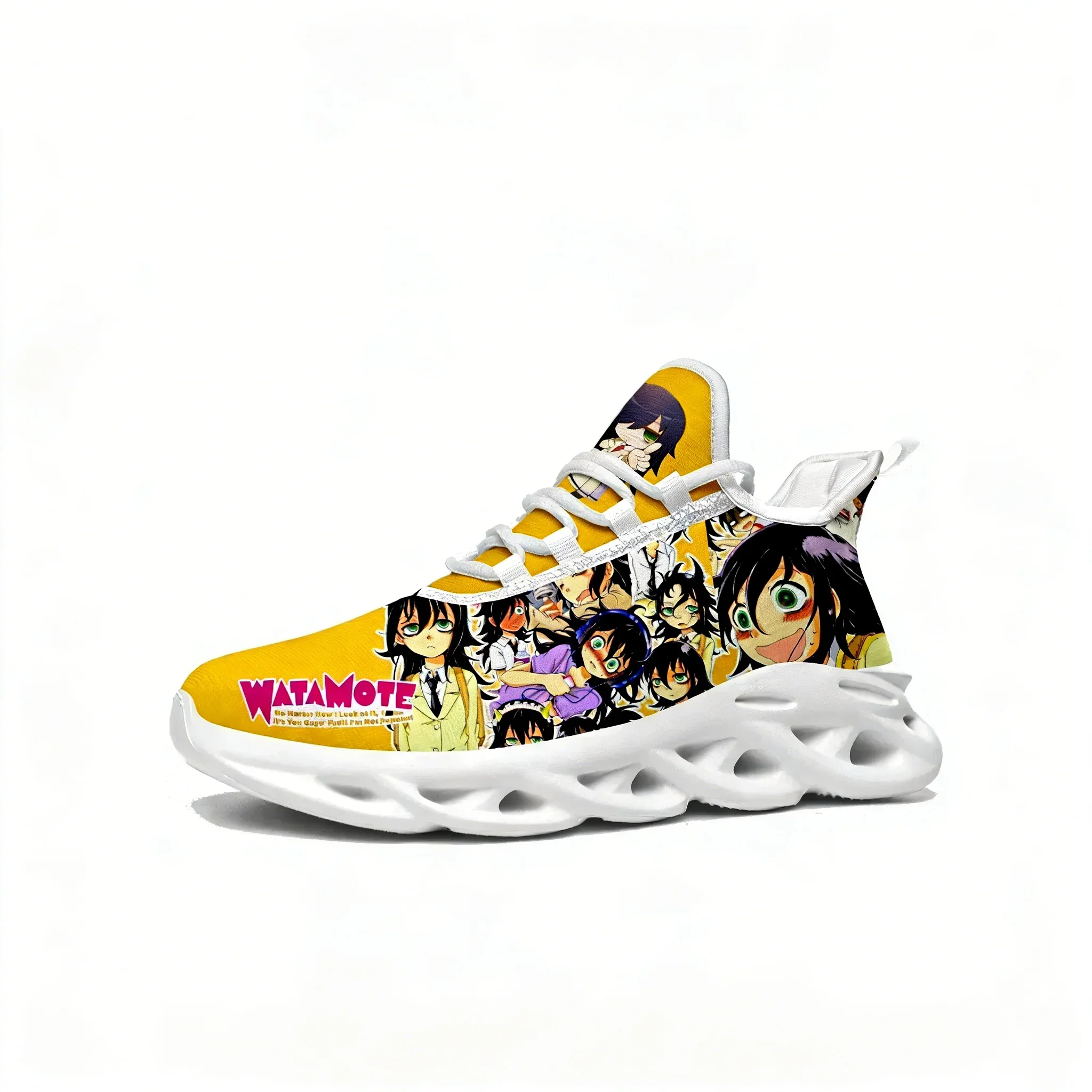 Watamote Kuroki Tomoko Flats Sneakers Mens Womens Sports Running Shoe High Quality Cartoon Custom Lace Up Mesh Footwear
Watamote Kuroki Tomoko Flats Sneakers Mens Womens Sports Running Shoe High Quality Cartoon Custom Lace Up Mesh Footwear