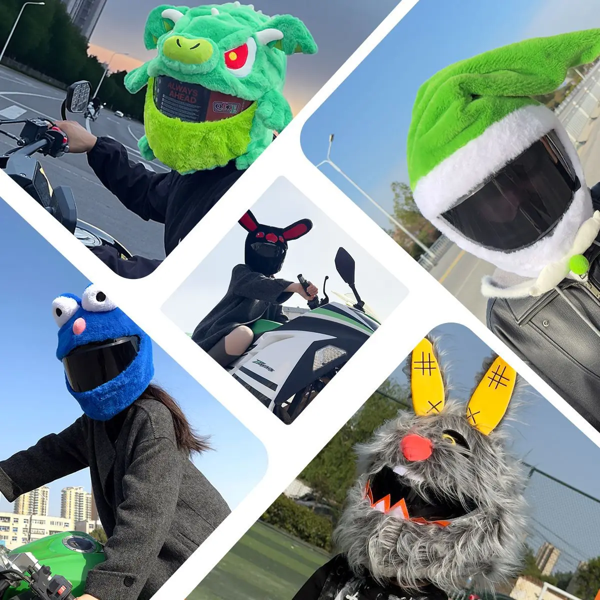 Plush Green Monster Creative Stylish Antiscratch Shockproof Wearresistant Protective Decorative Helmet Cover Motorcycle
Plush Green Monster Creative Stylish Antiscratch Shockproof Wearresistant Protective Decorative Helmet Cover Motorcycle