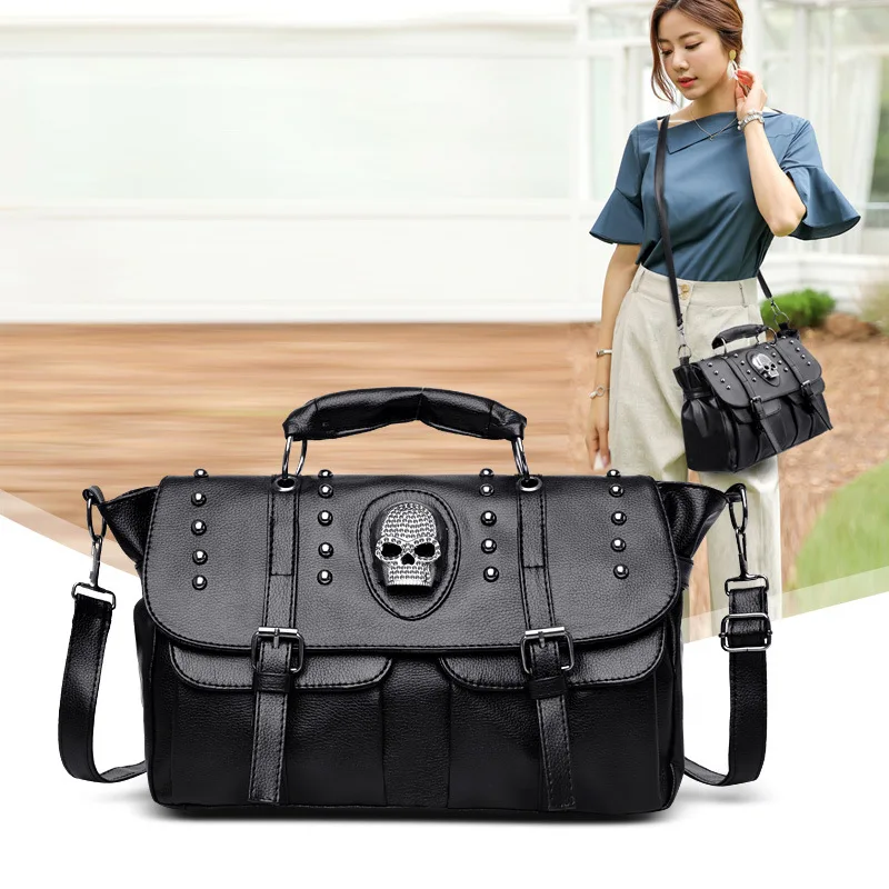 European and American Retro Rivet Bag Skeleton 2025 Personalized Women's Bag Crossbody Handbag Shoulder Casual Bag Trend
European and American Retro Rivet Bag Skeleton 2025 Personalized Women's Bag Crossbody Handbag Shoulder Casual Bag Trend