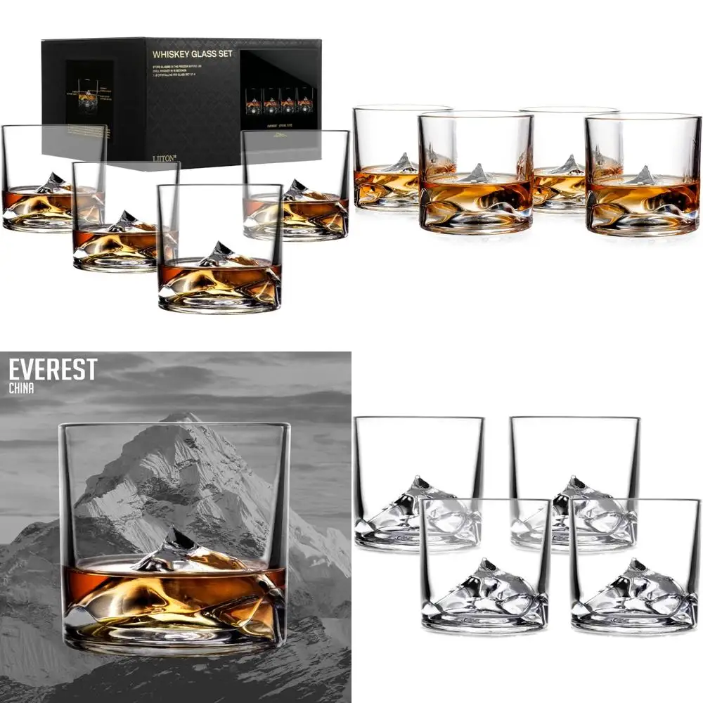Набор хрустальных тяжелых бокалов для виски, 4 шт., толстые морозируемые стаканы для бурбона, подарок премиум-класса для любителей виски
Набор хрустальных тяжелых бокалов для виски, 4 шт., толстые морозируемые стаканы для бурбона, подарок премиум-класса для любителей виски