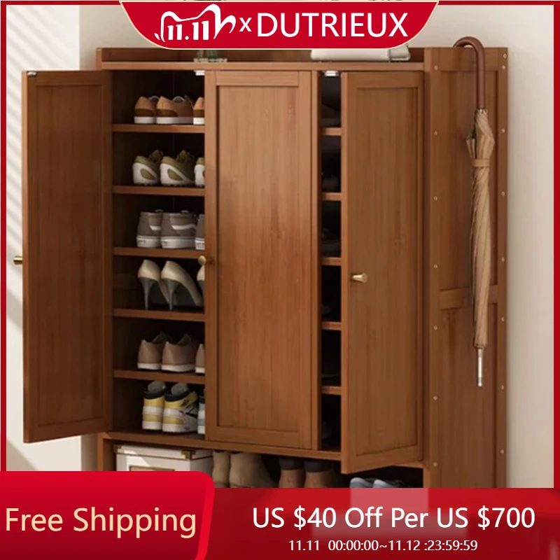 Wooden Display Shoe Cabinets Organizer Racks Dorm Hallway Vertical Safe Shoes Cabinet Home Accent Muebles Living Room Decoration
Wooden Display Shoe Cabinets Organizer Racks Dorm Hallway Vertical Safe Shoes Cabinet Home Accent Muebles Living Room Decoration