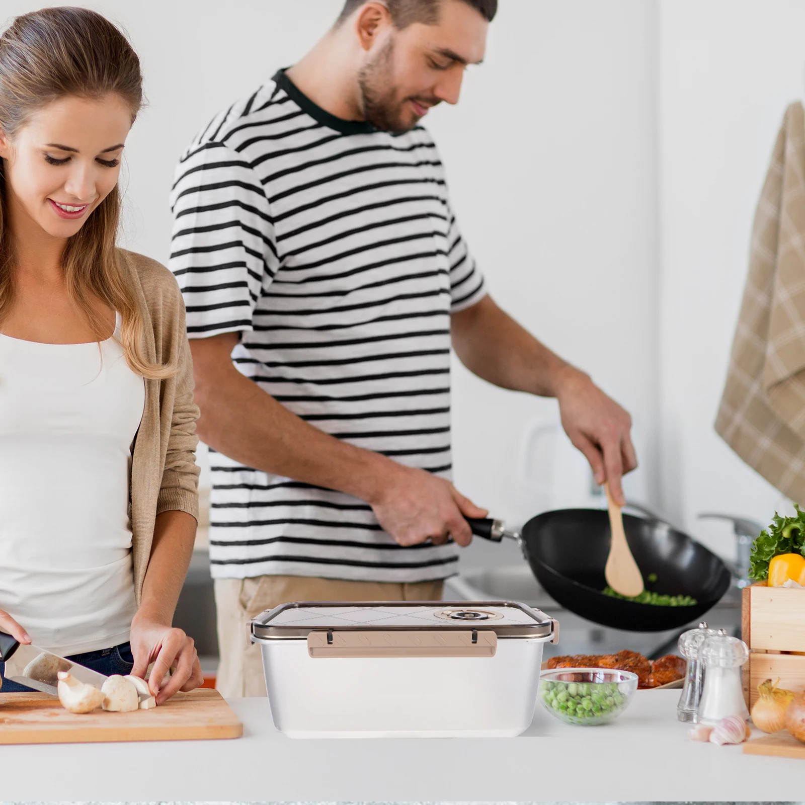 Food Box Crisper Containers Storage Jars with Airtight Lids Stainless Preservation Boxes
Food Box Crisper Containers Storage Jars with Airtight Lids Stainless Preservation Boxes