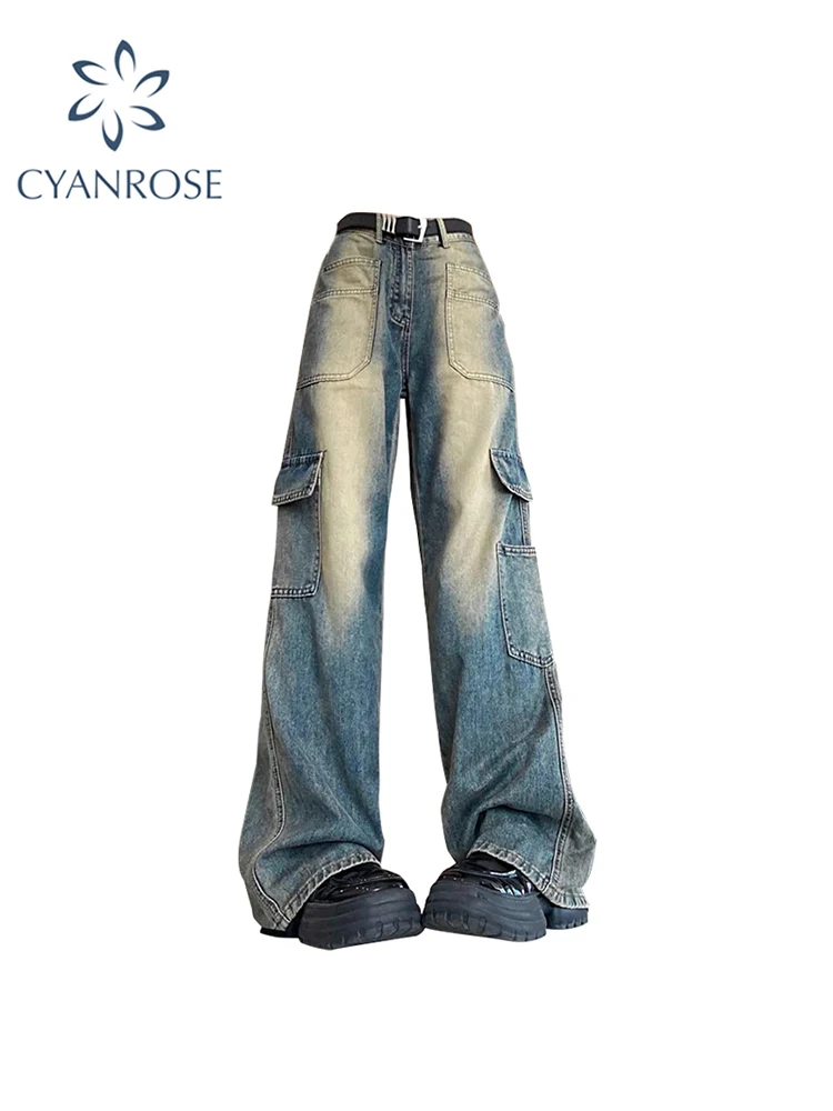 Kobiety 90s Vintage Cargo Jeans Y2k Fashion High Waist Wide Leg Blue Denim Trousers Harajuku Baggy Jean Pants 2000s Grunge Clothes
Kobiety 90s Vintage Cargo Jeans Y2k Fashion High Waist Wide Leg Blue Denim Trousers Harajuku Baggy Jean Pants 2000s Grunge Clothes
