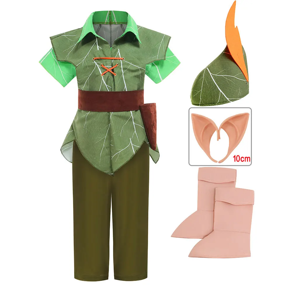 Christmas Carnival Cosplay Kids Party Tinkerbell Green Fairy Dress Baby Boys Girls Elves Outfits Halloween Peter Pan Costumes
Christmas Carnival Cosplay Kids Party Tinkerbell Green Fairy Dress Baby Boys Girls Elves Outfits Halloween Peter Pan Costumes