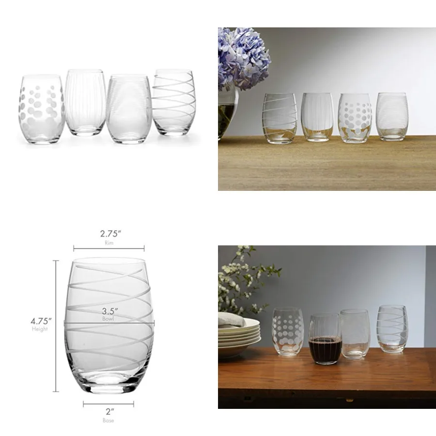 Cheers es, Set of 4, 17-Ounce Clear Glasses, Durable and Elegant, Perfect for Red or, Dishwasher Safe
Cheers es, Set of 4, 17-Ounce Clear Glasses, Durable and Elegant, Perfect for Red or, Dishwasher Safe