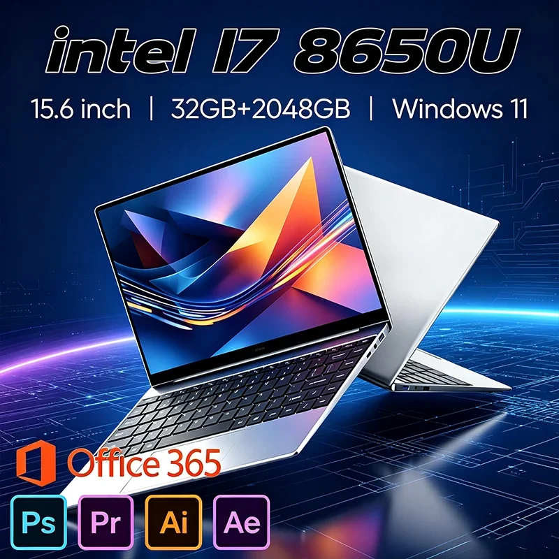 New Intel I7-8650U Ultra Slim Laptop 32GB+2TB High Speed Combo 15.6"Display Windows 11 Portable Notebook for Office Gaming Study
New Intel I7-8650U Ultra Slim Laptop 32GB+2TB High Speed Combo 15.6"Display Windows 11 Portable Notebook for Office Gaming Study