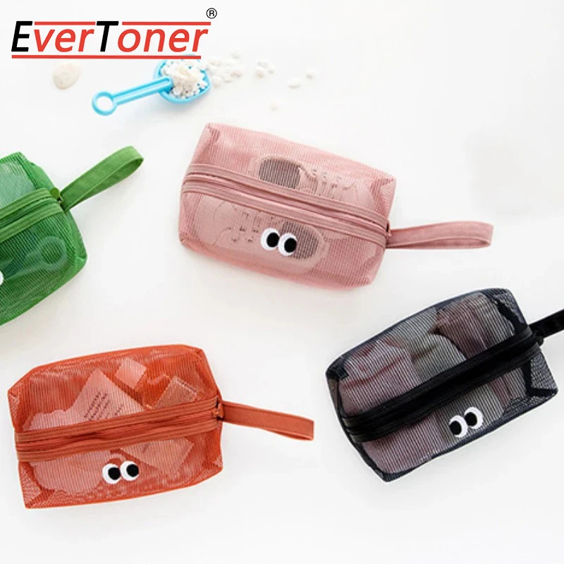 Портативная квадратная сетчатая сумка EverToner на молнии, сетчатая косметичка с большими глазами, небольшой кошелек для монет, дорожная сумка для хранения
Портативная квадратная сетчатая сумка EverToner на молнии, сетчатая косметичка с большими глазами, небольшой кошелек для монет, дорожная сумка для хранения
