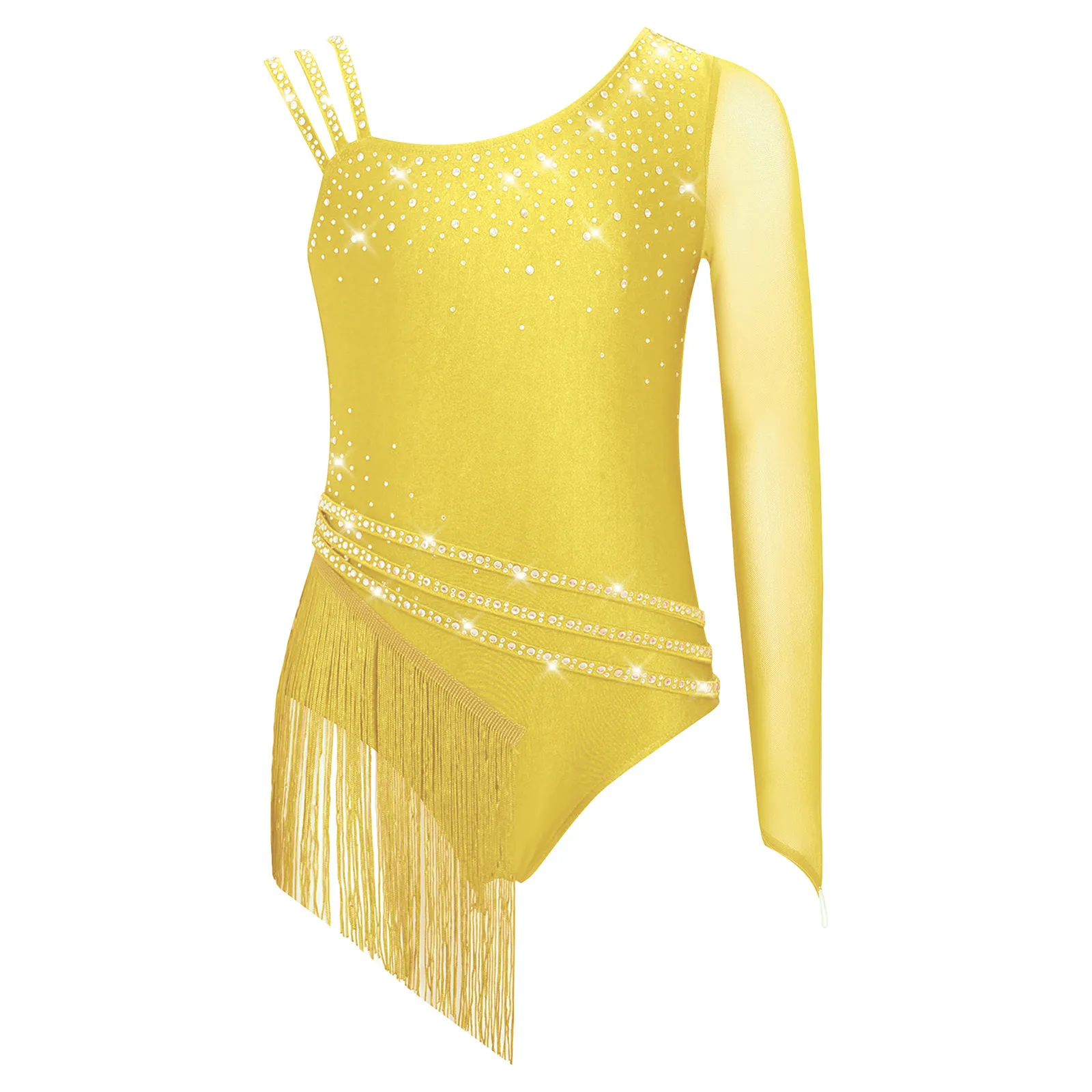 Kids Girls Ballet Gymnastics Skirted Leotard Rhinestones Fringe Bodysuit Figure Ice Skating Lyrical Dancewear Stage Performance
Kids Girls Ballet Gymnastics Skirted Leotard Rhinestones Fringe Bodysuit Figure Ice Skating Lyrical Dancewear Stage Performance