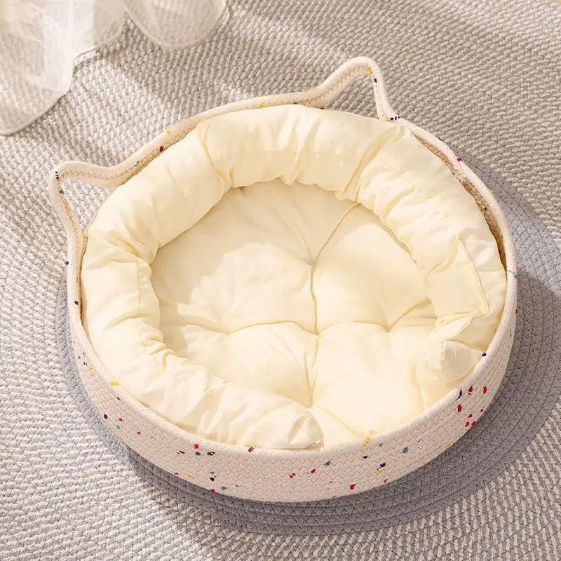Cat's Nest Dog's Nest Small Pet Round Cotton Rope Nest Small House Easy To Clean Dog's Nest Cat's Nest, Winter Cat's Nest
Cat's Nest Dog's Nest Small Pet Round Cotton Rope Nest Small House Easy To Clean Dog's Nest Cat's Nest, Winter Cat's Nest