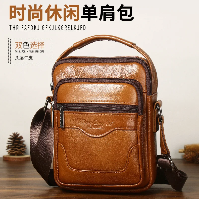 Men's leather crossbody first layer cowhide shoulder bag casual retro multi-functional small bag large capacity fashion simple v
Men's leather crossbody first layer cowhide shoulder bag casual retro multi-functional small bag large capacity fashion simple v