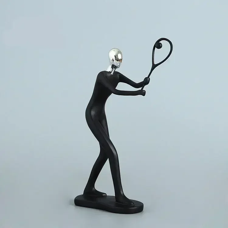 Crafts toys Modern Abstract Sculpture Sports Tennis player figure model Statue Art Carving Resin Figurine Home Decorations gift
Crafts toys Modern Abstract Sculpture Sports Tennis player figure model Statue Art Carving Resin Figurine Home Decorations gift