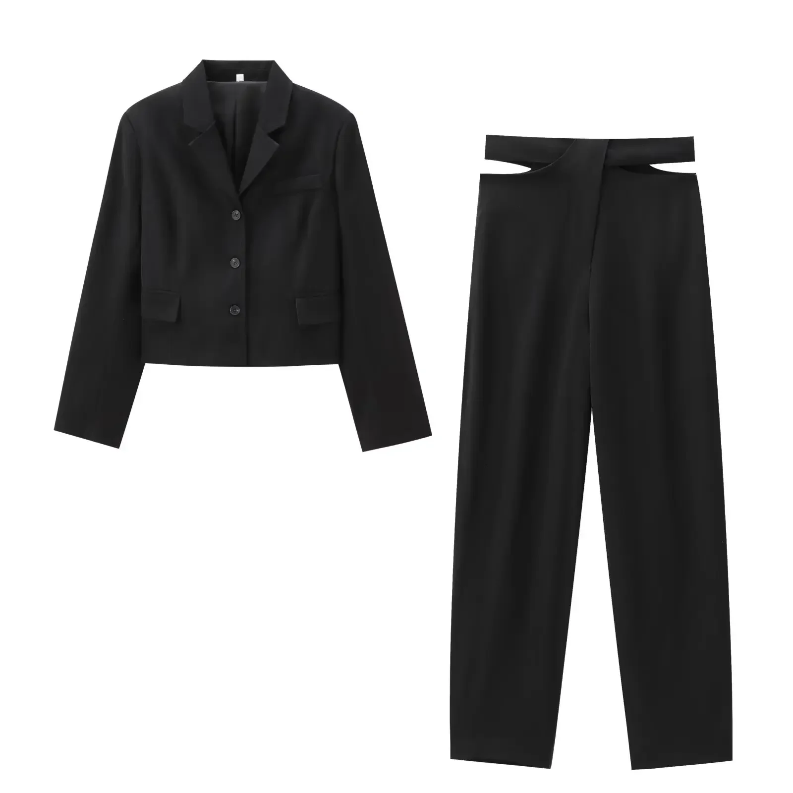 Women's new fashion Flip decoration short wool blend slim suit jacket coat retro long sleeved button up women's jacket top
Women's new fashion Flip decoration short wool blend slim suit jacket coat retro long sleeved button up women's jacket top