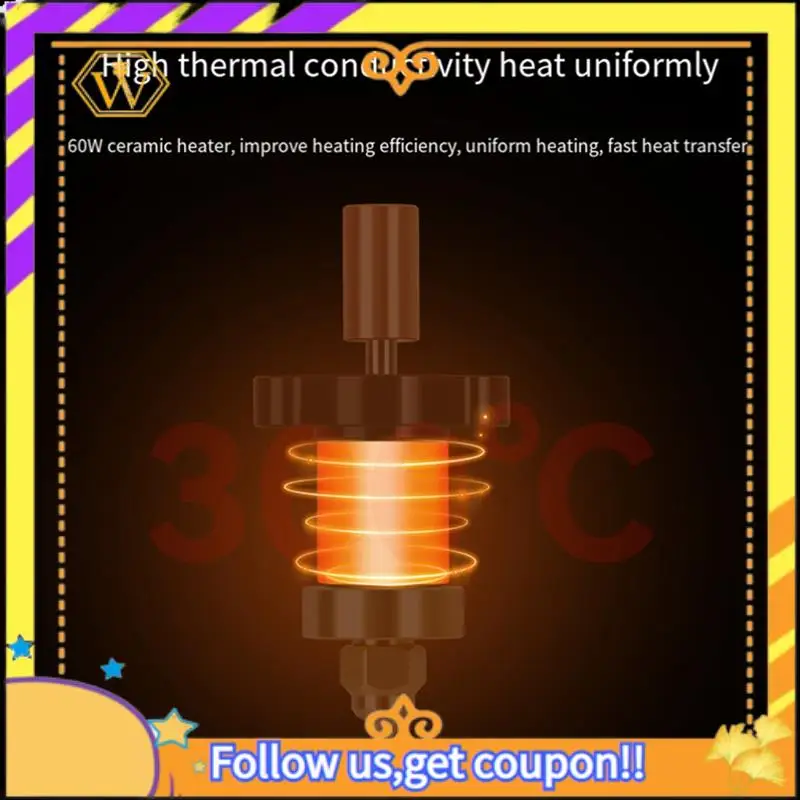 For Creality K1 / K1 Max Hotend Kit Heating Block Nozzle 300°C Extruder High Speed For Creality K1 Upgrade Accessories
For Creality K1 / K1 Max Hotend Kit Heating Block Nozzle 300°C Extruder High Speed For Creality K1 Upgrade Accessories