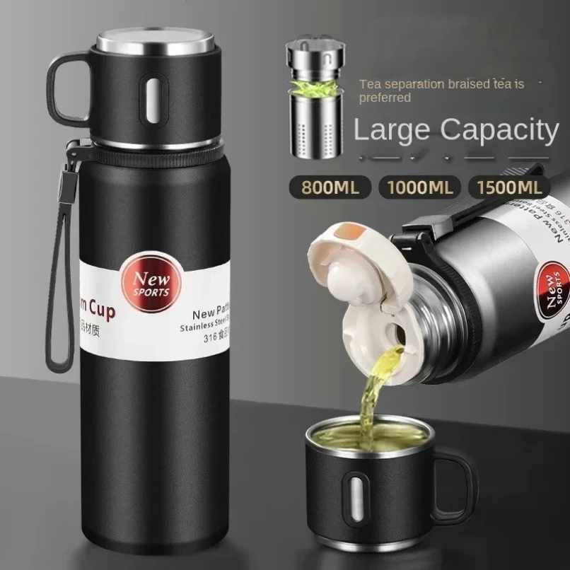 Vacuum Cup Large Capacity Portable 316 Stainless Steel Tea Cup Kettle Large Size Water Cup
Vacuum Cup Large Capacity Portable 316 Stainless Steel Tea Cup Kettle Large Size Water Cup