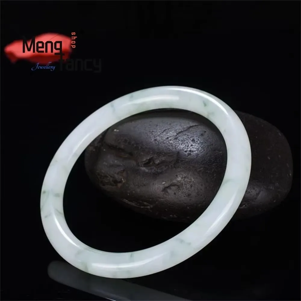 Natural Hetian Jade Light Green Flower Bangle High-grade Exquisite Luxury Quality Fashion Fine Jewelry Best Selling Holiday Gift
Natural Hetian Jade Light Green Flower Bangle High-grade Exquisite Luxury Quality Fashion Fine Jewelry Best Selling Holiday Gift