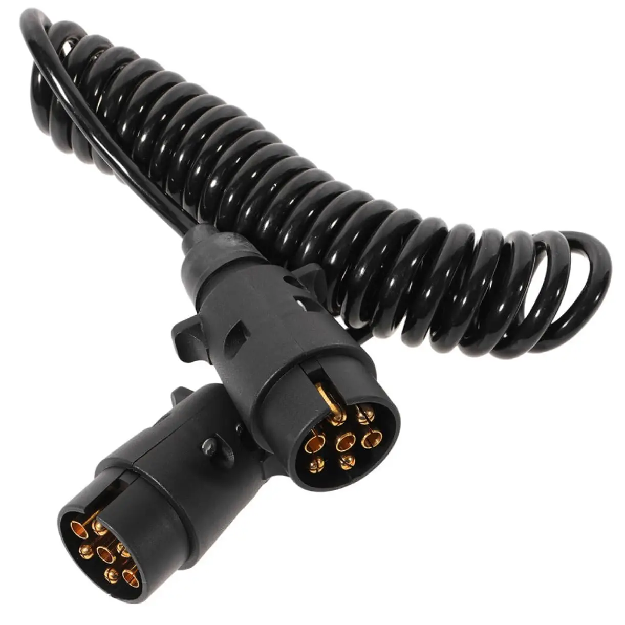 7 Pin Trailer Adapter, Heavy Duty 1.3 Meters Copper Wiring Harness, 7 Pin Plug for Truck/RV Towing, European Standard 7 Pin Plug
7 Pin Trailer Adapter, Heavy Duty 1.3 Meters Copper Wiring Harness, 7 Pin Plug for Truck/RV Towing, European Standard 7 Pin Plug