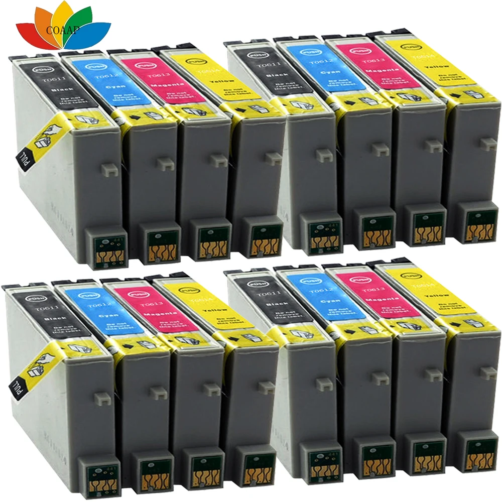 Compatible Ink Cartridge For T0611-T0614 E-611 E-614 For Epson Stylus D68 D88 DX3800 DX3850 DX4200 DX4250 DX4800 DX4850 etc
Compatible Ink Cartridge For T0611-T0614 E-611 E-614 For Epson Stylus D68 D88 DX3800 DX3850 DX4200 DX4250 DX4800 DX4850 etc