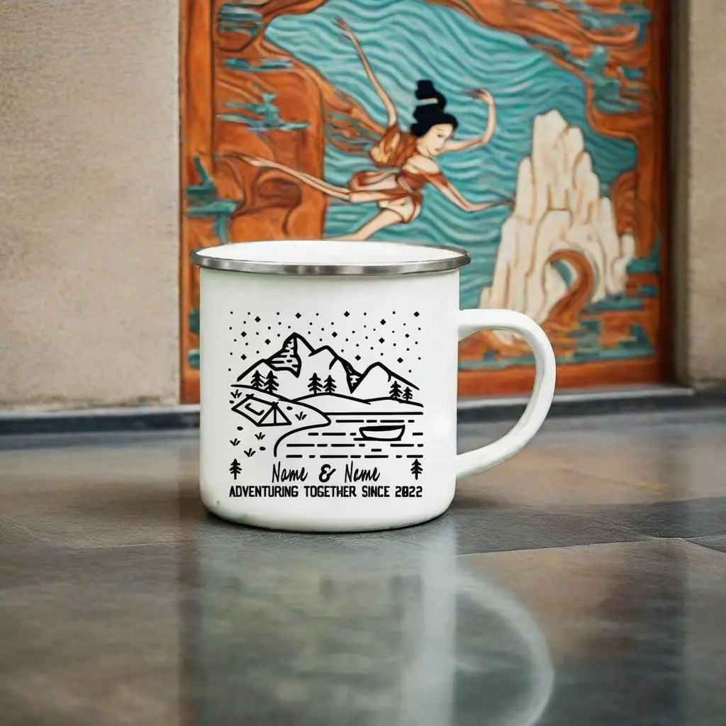 Adventuring Together Since 2023 Custom Enamel Coffee Mugs Couple Travel Adventure Campfire Water Cup Adventurers Valentines Gift
Adventuring Together Since 2023 Custom Enamel Coffee Mugs Couple Travel Adventure Campfire Water Cup Adventurers Valentines Gift