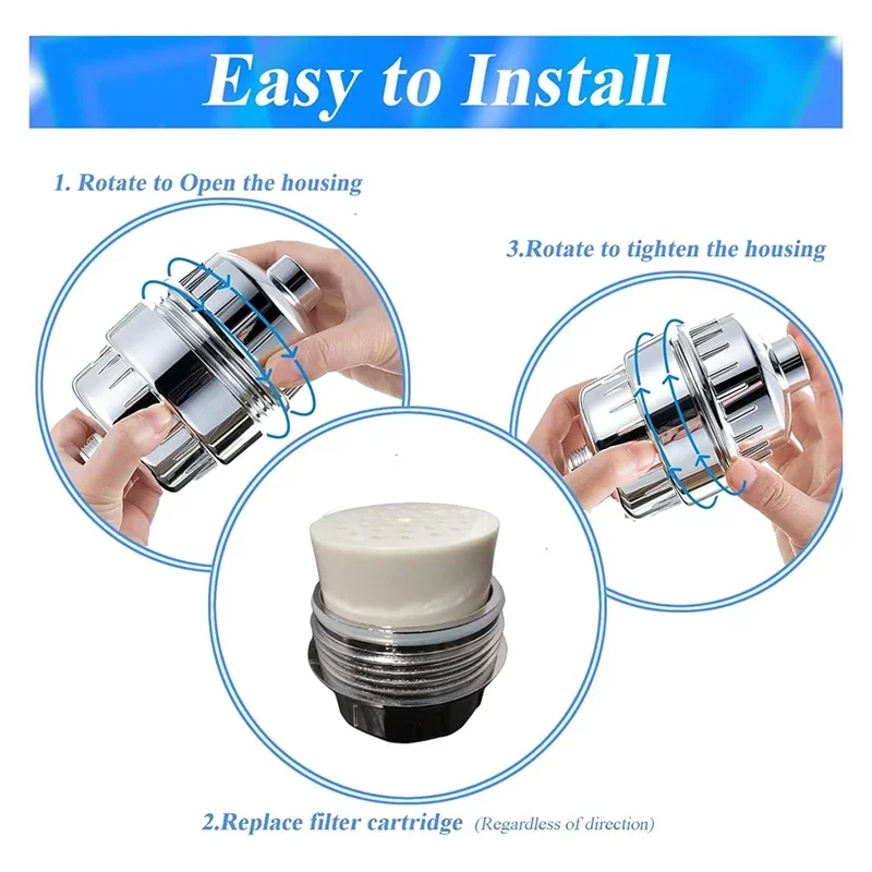 5 Pc 20 Stage Shower Filter Replacement High Output Shower Water Filter For Hard Water (White)
5 Pc 20 Stage Shower Filter Replacement High Output Shower Water Filter For Hard Water (White)