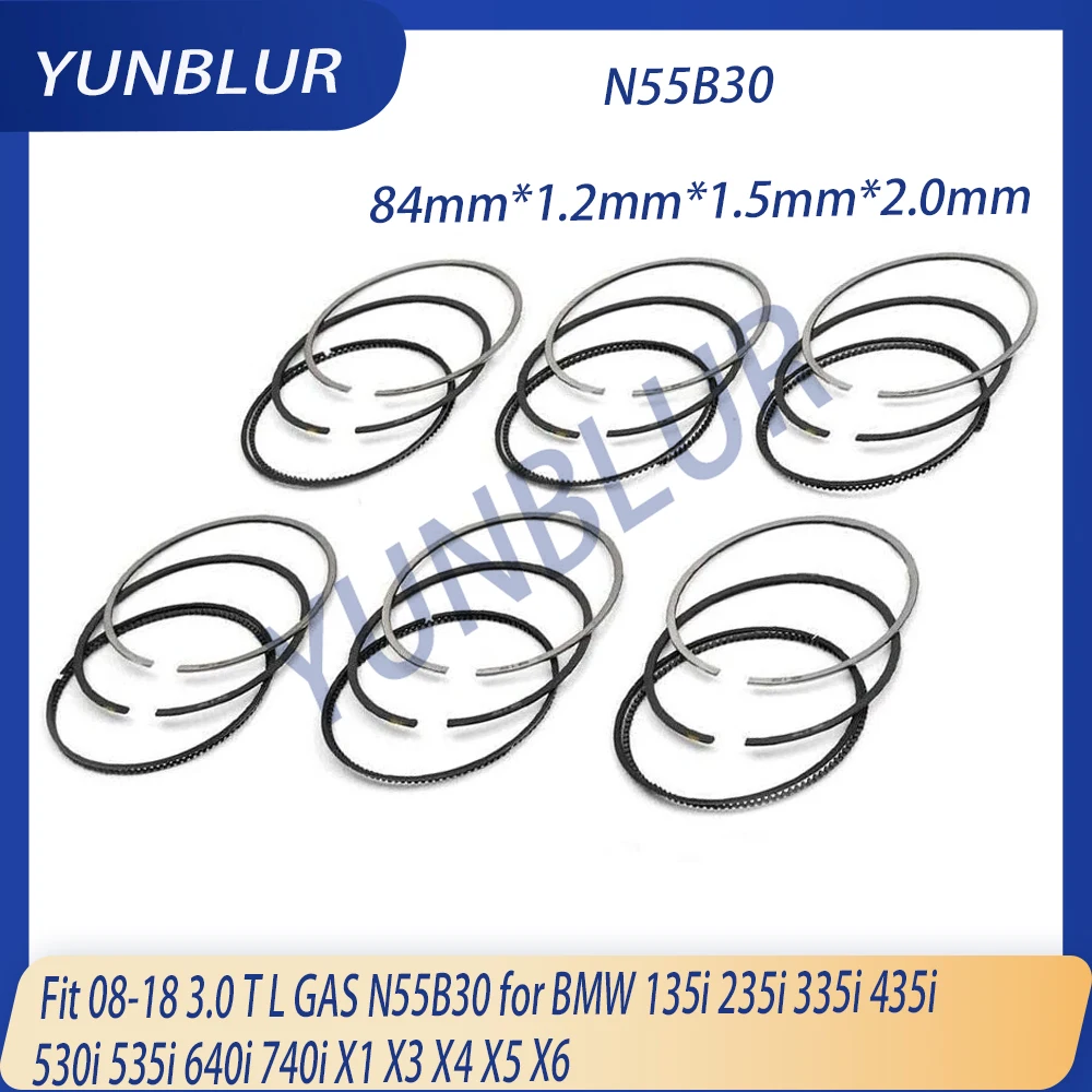 6pcs STD 84.0mm Engine Piston Rings Fit 3.0 T L GAS N55B30 For 08-18 BMW 135i 235i 335i 435i 530i 535i 640i 740i X1 X3 X4 X5 X6
6pcs STD 84.0mm Engine Piston Rings Fit 3.0 T L GAS N55B30 For 08-18 BMW 135i 235i 335i 435i 530i 535i 640i 740i X1 X3 X4 X5 X6