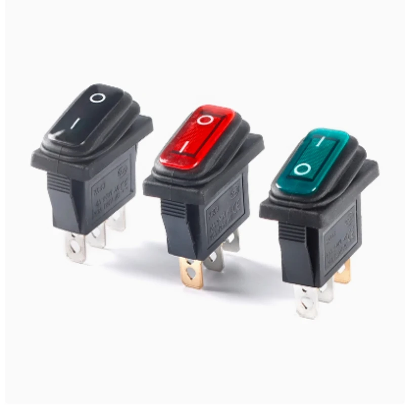 Корабельный переключатель KCD3, черный/красный/зеленый, 3-контактный, 2-позиционный, серебряный контакт 20 А, водонепроницаемый и пыленепроницаемый переключатель кнопки питания
Корабельный переключатель KCD3, черный/красный/зеленый, 3-контактный, 2-позиционный, серебряный контакт 20 А, водонепроницаемый и пыленепроницаемый переключатель кнопки питания