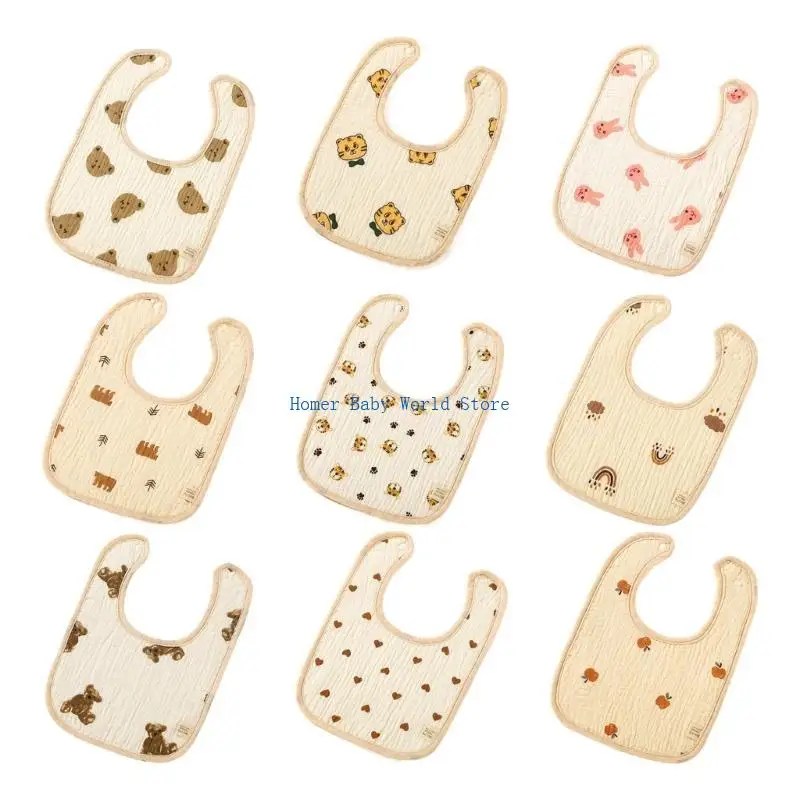 B2QD Multipurpose Feeding Bib Cotton Baby U-shaped Bib High Absorbent Saliva Towel
B2QD Multipurpose Feeding Bib Cotton Baby U-shaped Bib High Absorbent Saliva Towel