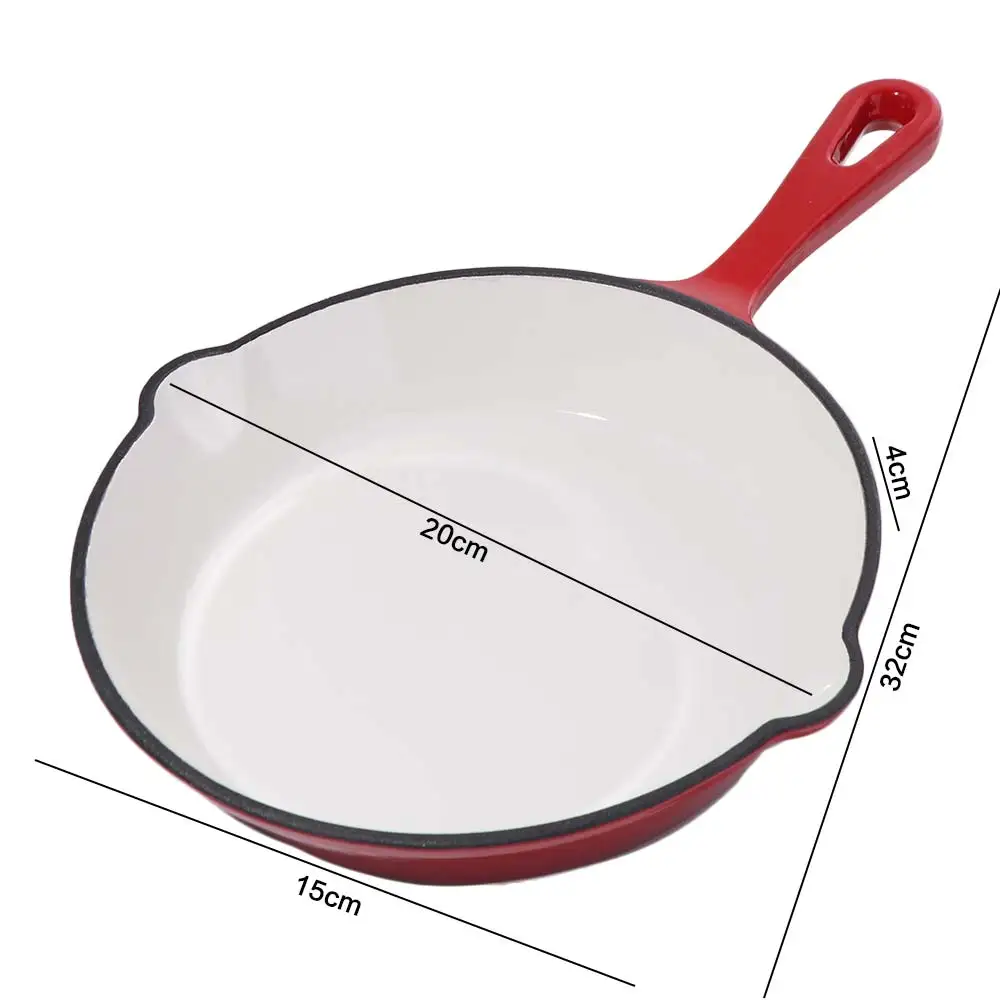 Multipurpose Non-stick Enameled Cast Iron Dutch Oven Flat Bottomed Red Frying Pan Universal Round Omelette Pan Induction Cooker
Multipurpose Non-stick Enameled Cast Iron Dutch Oven Flat Bottomed Red Frying Pan Universal Round Omelette Pan Induction Cooker
