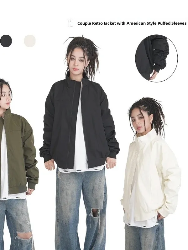 Мужская функциональная куртка-бомбер Cleanfit с воротником-стойкой в американском стиле, модная рабочая одежда, бейсбольный костюм для пар
Мужская функциональная куртка-бомбер Cleanfit с воротником-стойкой в американском стиле, модная рабочая одежда, бейсбольный костюм для пар