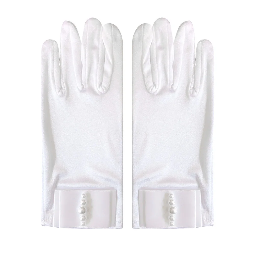 1Pair Wedding Satin Gloves Bowknot Pearl Design Elastic Comfortable Breathable Gloves for Women Special Occasions
1Pair Wedding Satin Gloves Bowknot Pearl Design Elastic Comfortable Breathable Gloves for Women Special Occasions