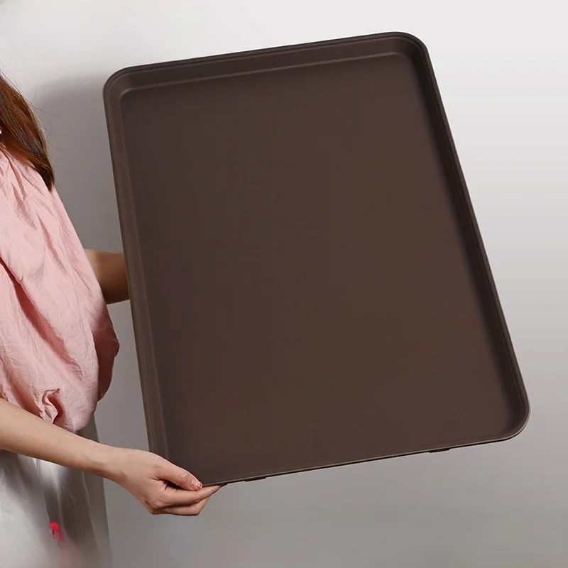 Противоскользящий прямоугольный утолщенный пластиковый поднос из закаленного пластика для отелей, ресторанов и баров, специализированная сервировочная тарелка
Противоскользящий прямоугольный утолщенный пластиковый поднос из закаленного пластика для отелей, ресторанов и баров, специализированная сервировочная тарелка