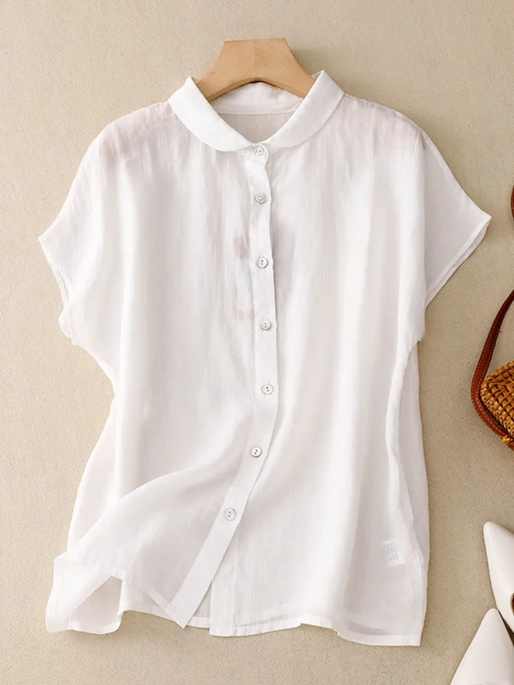 Повседневный облегающий льняной топ ort Sve Linen irt Женский летний тонкий с простым воротником из хлопка и льна Свободная версия на пуговицах D...
Повседневный облегающий льняной топ ort Sve Linen irt Женский летний тонкий с простым воротником из хлопка и льна Свободная версия на пуговицах D...