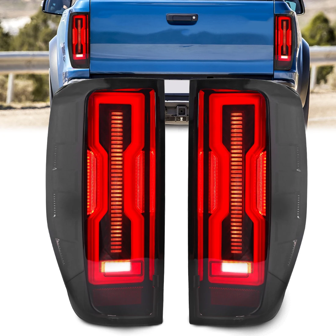 For Ford Ranger 2012-2021 LED Tail Light Hummer Model Start up Animation Dynamic Flowing Turn Signal Lamp Brake Light Taillight
For Ford Ranger 2012-2021 LED Tail Light Hummer Model Start up Animation Dynamic Flowing Turn Signal Lamp Brake Light Taillight