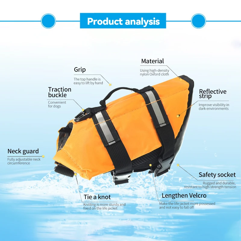 Shark Dog Life Jacket Enhanced Buoyancy Small Dogs Swimming Clothes Safety Vest With Handle For Medium Large Dogs Surfing
Shark Dog Life Jacket Enhanced Buoyancy Small Dogs Swimming Clothes Safety Vest With Handle For Medium Large Dogs Surfing