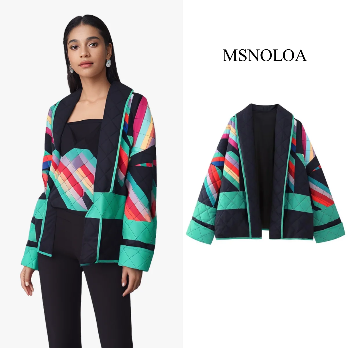 2024 Autumn New Product Women's Fashion Leisure Versatile Loose Collar Long Sleeve Spliced Cardigan Cotton Jacket
2024 Autumn New Product Women's Fashion Leisure Versatile Loose Collar Long Sleeve Spliced Cardigan Cotton Jacket